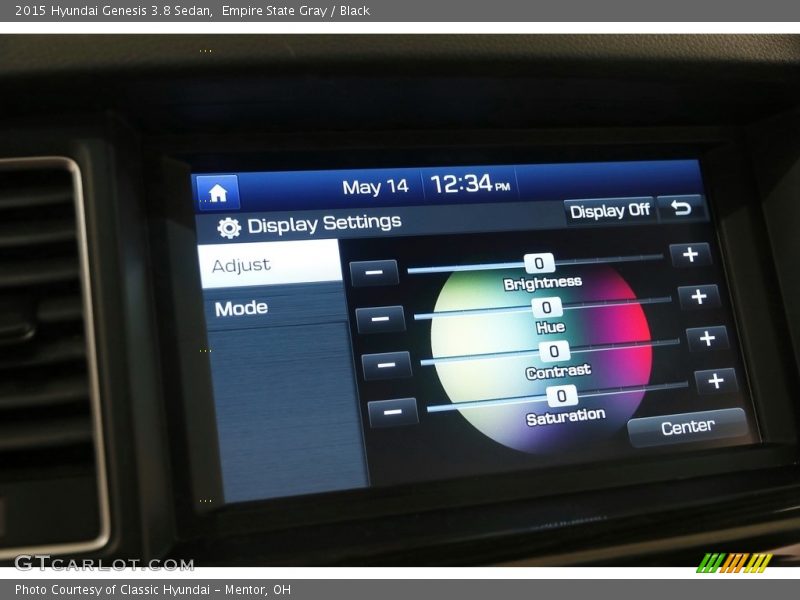 Empire State Gray / Black 2015 Hyundai Genesis 3.8 Sedan