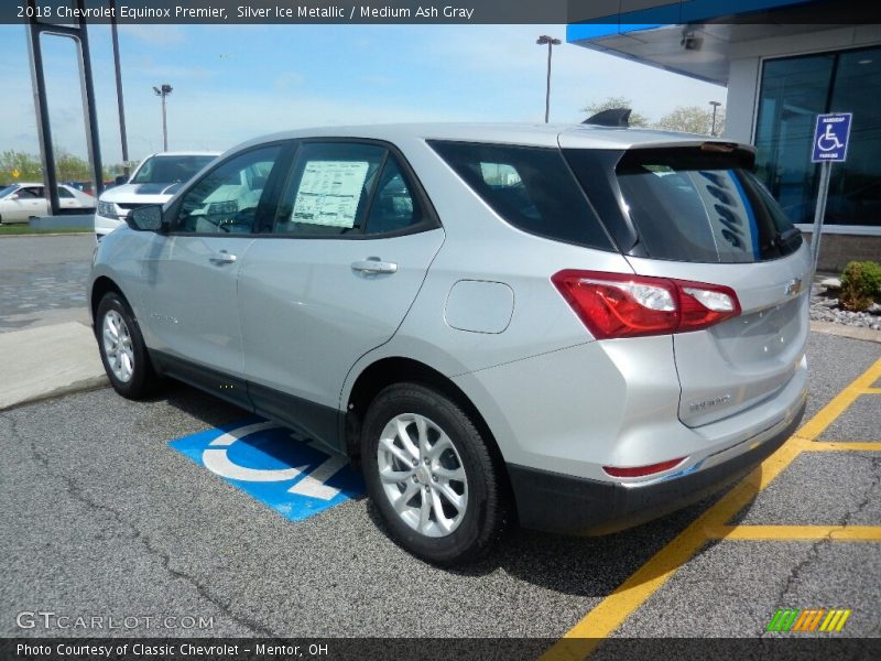 Silver Ice Metallic / Medium Ash Gray 2018 Chevrolet Equinox Premier