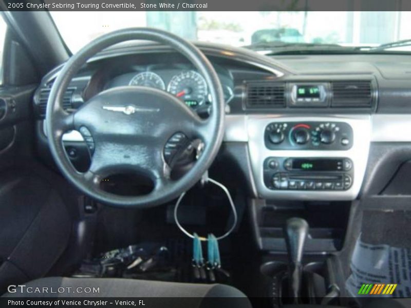 Stone White / Charcoal 2005 Chrysler Sebring Touring Convertible