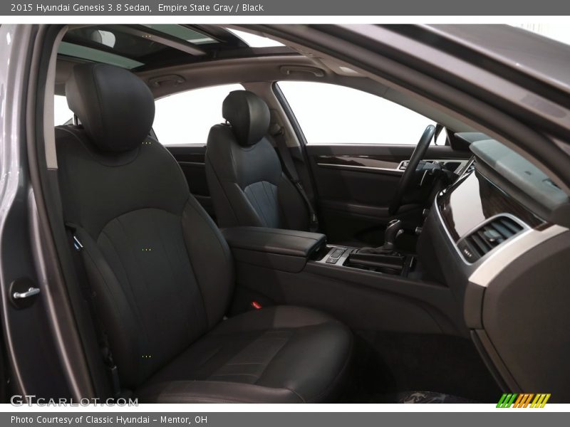 Empire State Gray / Black 2015 Hyundai Genesis 3.8 Sedan