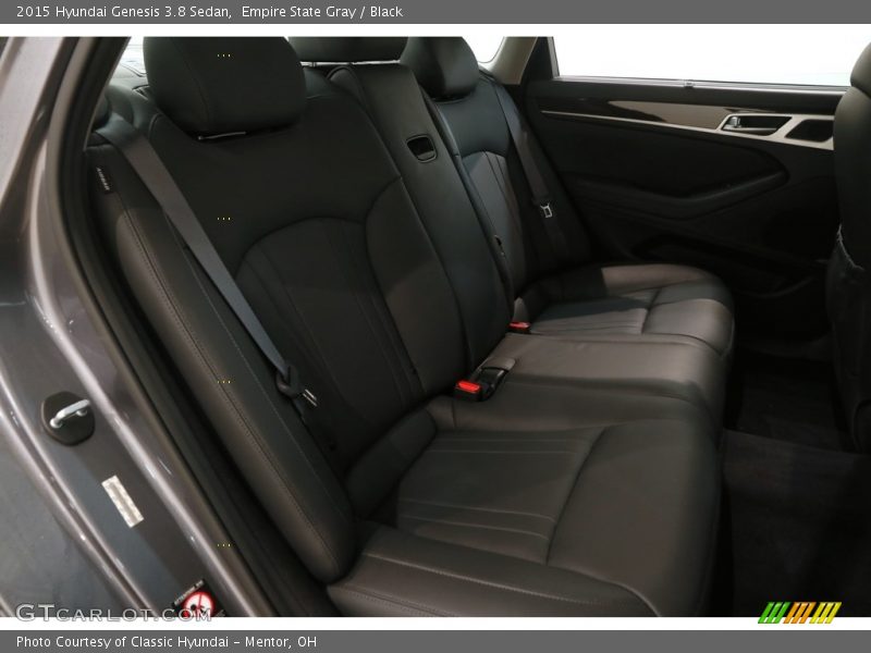 Empire State Gray / Black 2015 Hyundai Genesis 3.8 Sedan