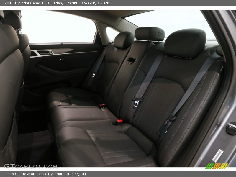 Empire State Gray / Black 2015 Hyundai Genesis 3.8 Sedan