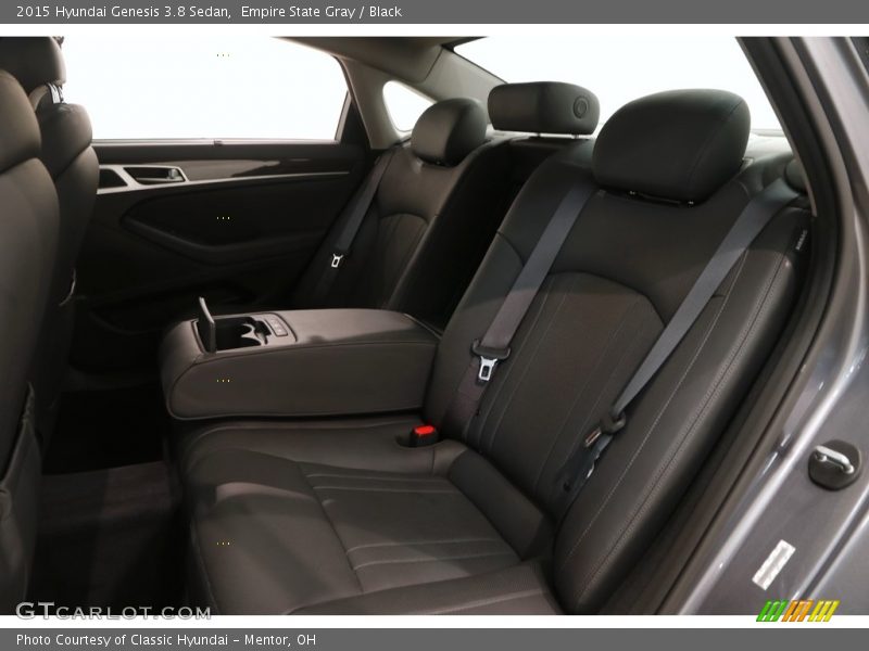 Empire State Gray / Black 2015 Hyundai Genesis 3.8 Sedan