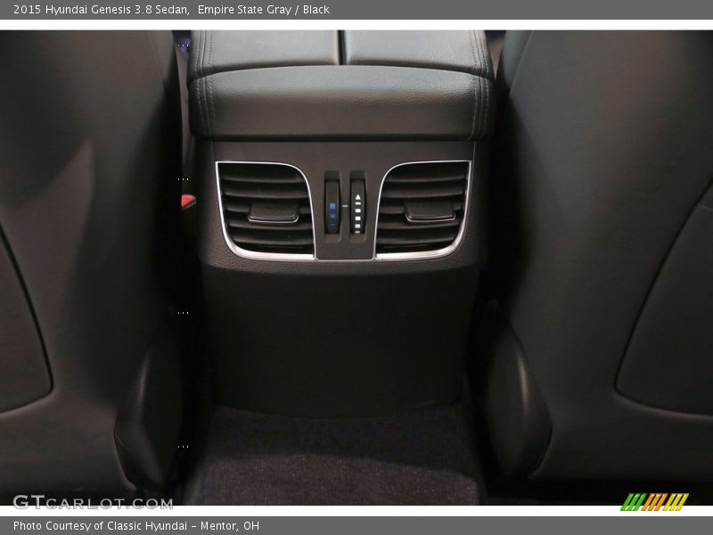 Empire State Gray / Black 2015 Hyundai Genesis 3.8 Sedan