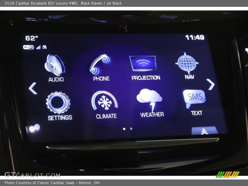Black Raven / Jet Black 2018 Cadillac Escalade ESV Luxury 4WD