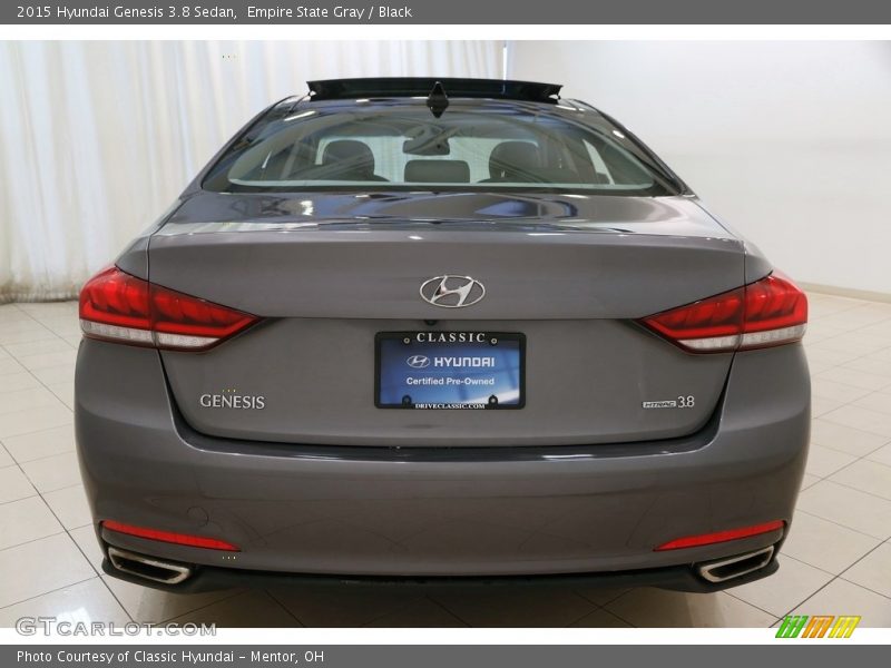 Empire State Gray / Black 2015 Hyundai Genesis 3.8 Sedan