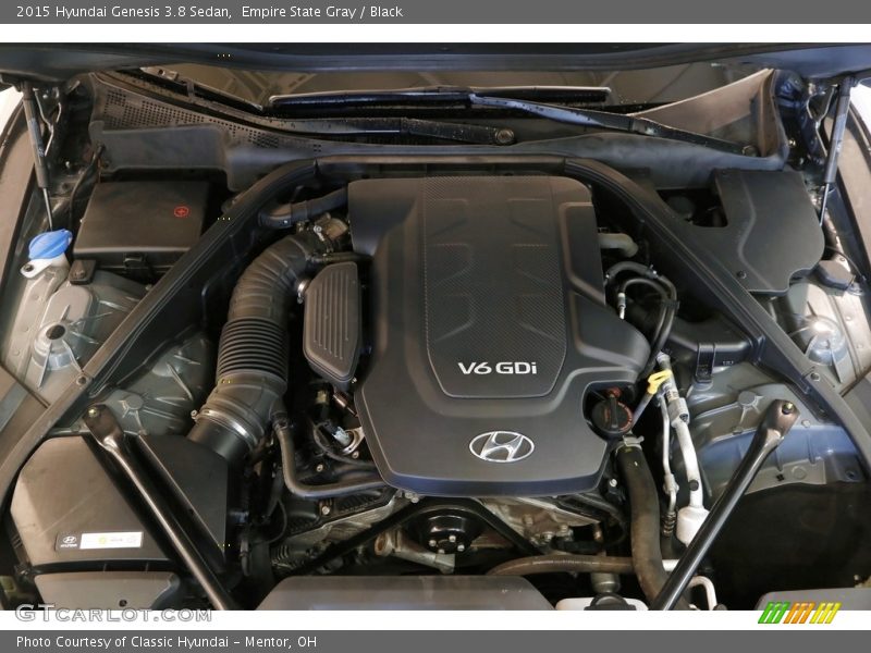 Empire State Gray / Black 2015 Hyundai Genesis 3.8 Sedan