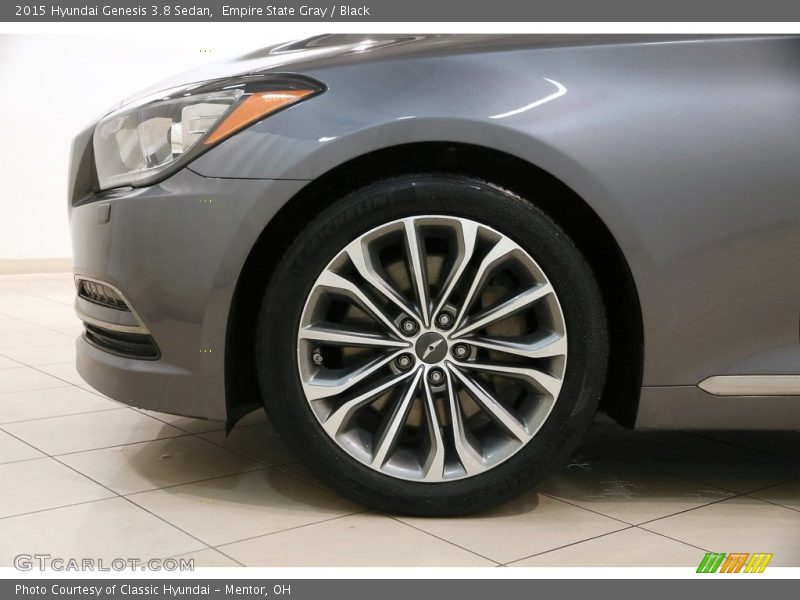 Empire State Gray / Black 2015 Hyundai Genesis 3.8 Sedan