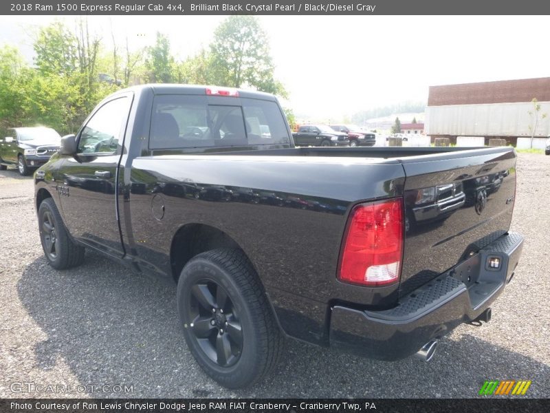 Brilliant Black Crystal Pearl / Black/Diesel Gray 2018 Ram 1500 Express Regular Cab 4x4