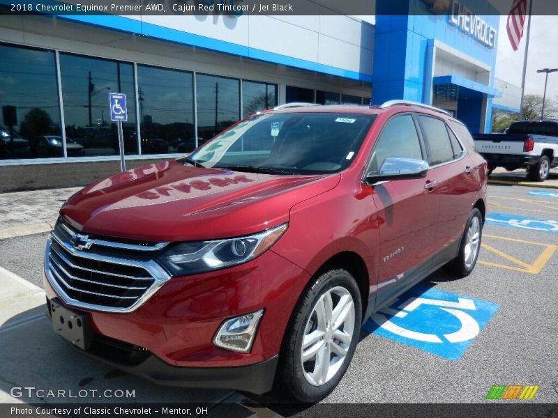 Cajun Red Tintcoat / Jet Black 2018 Chevrolet Equinox Premier AWD