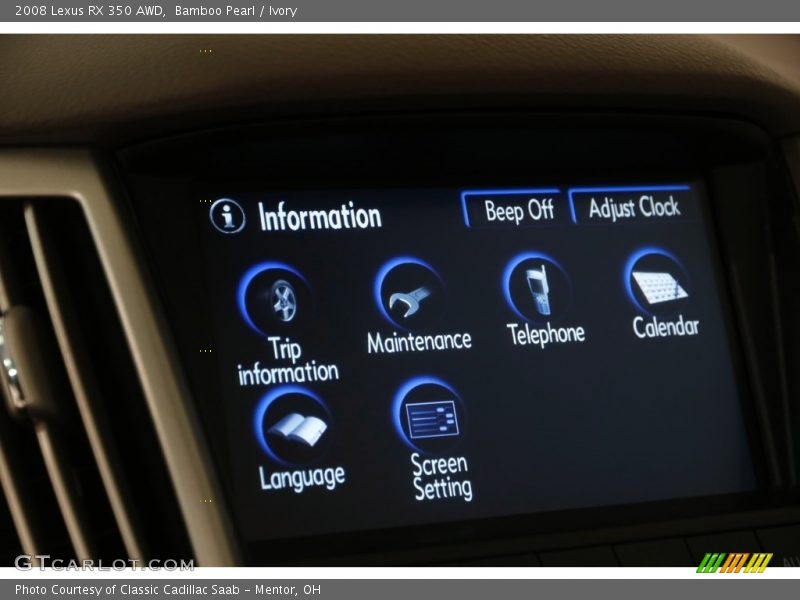 Bamboo Pearl / Ivory 2008 Lexus RX 350 AWD