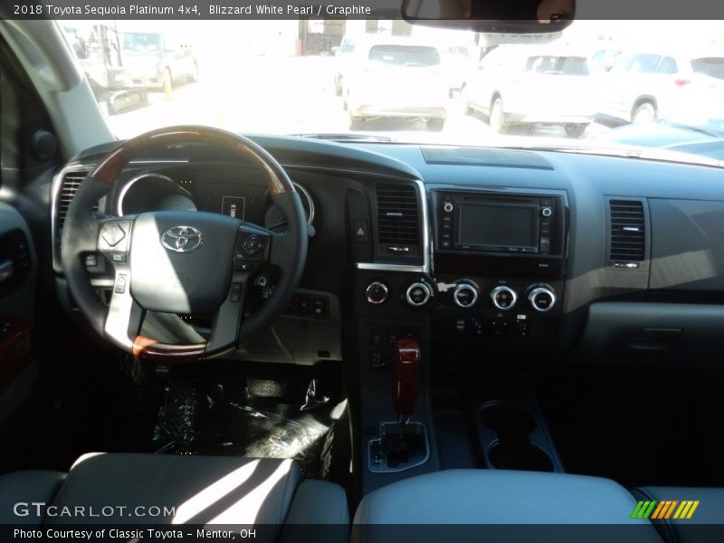 Blizzard White Pearl / Graphite 2018 Toyota Sequoia Platinum 4x4