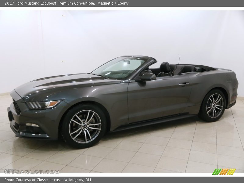 Magnetic / Ebony 2017 Ford Mustang EcoBoost Premium Convertible