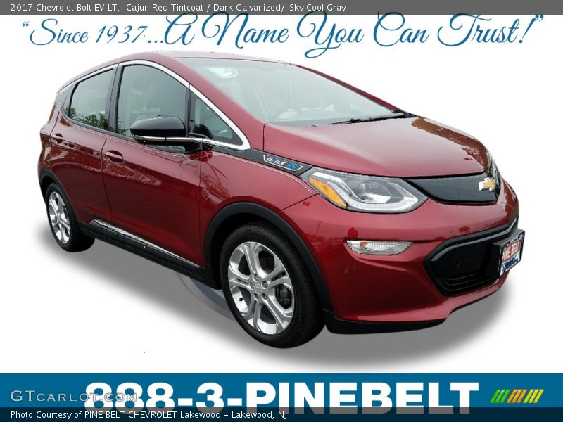 Cajun Red Tintcoat / Dark Galvanized/­Sky Cool Gray 2017 Chevrolet Bolt EV LT