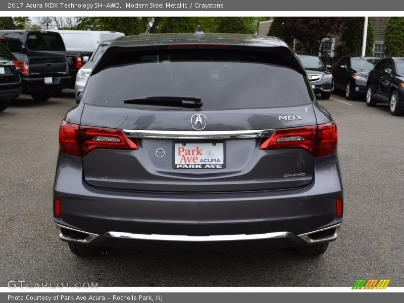 Modern Steel Metallic / Graystone 2017 Acura MDX Technology SH-AWD