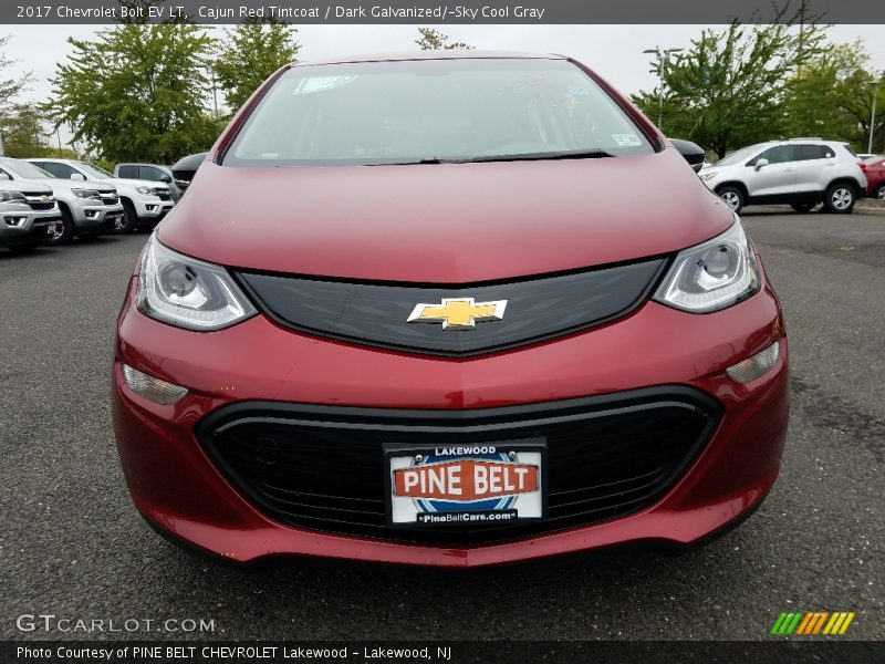 Cajun Red Tintcoat / Dark Galvanized/­Sky Cool Gray 2017 Chevrolet Bolt EV LT