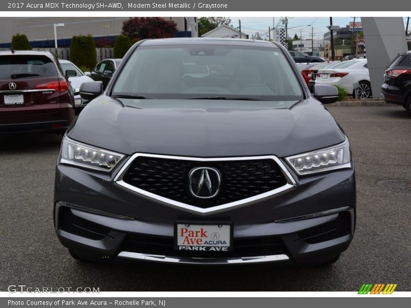 Modern Steel Metallic / Graystone 2017 Acura MDX Technology SH-AWD