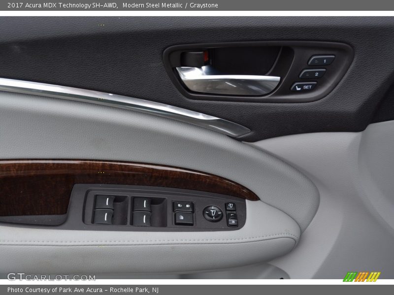Modern Steel Metallic / Graystone 2017 Acura MDX Technology SH-AWD