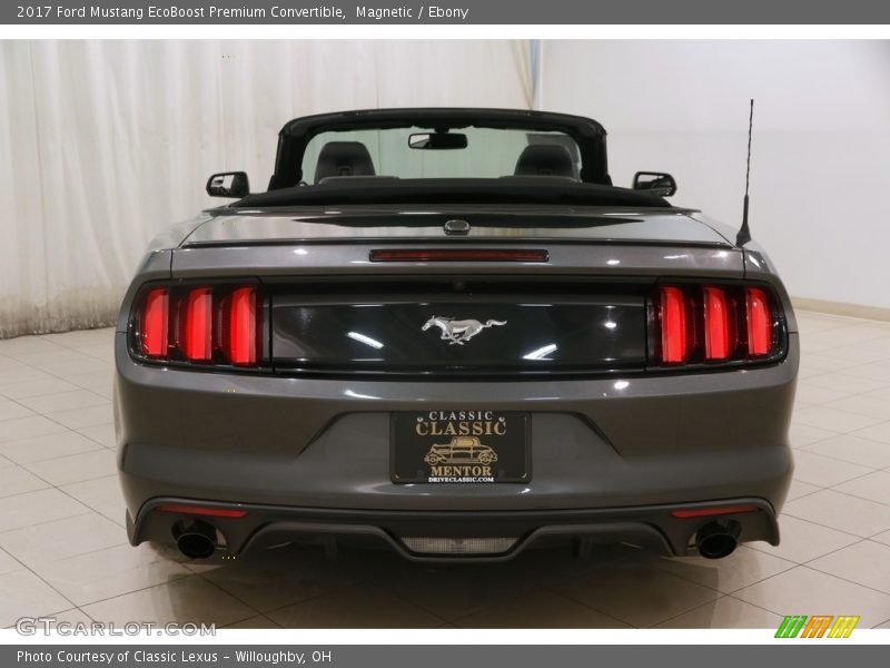 Magnetic / Ebony 2017 Ford Mustang EcoBoost Premium Convertible