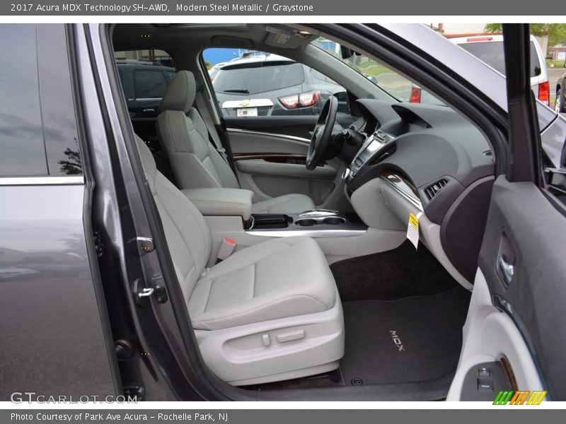 Modern Steel Metallic / Graystone 2017 Acura MDX Technology SH-AWD