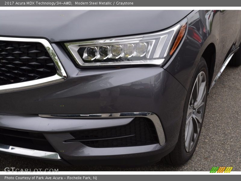 Modern Steel Metallic / Graystone 2017 Acura MDX Technology SH-AWD