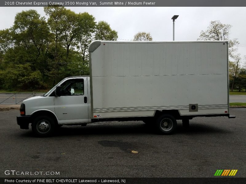 Summit White / Medium Pewter 2018 Chevrolet Express Cutaway 3500 Moving Van