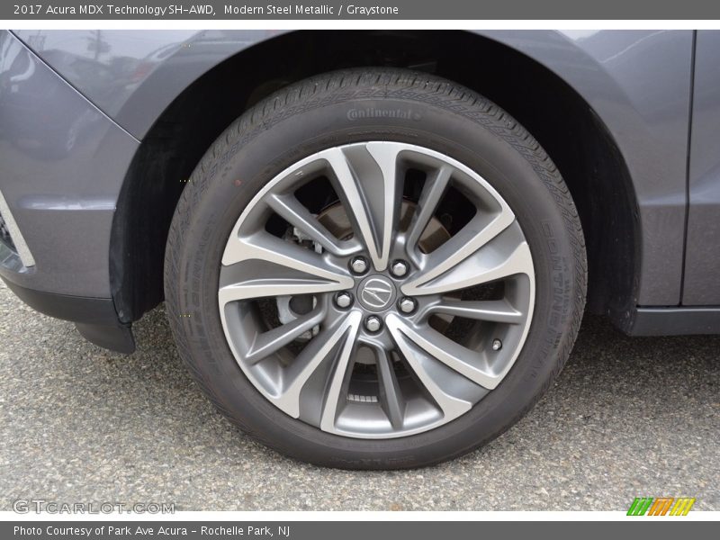 Modern Steel Metallic / Graystone 2017 Acura MDX Technology SH-AWD