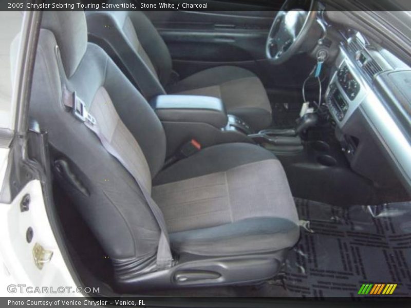 Stone White / Charcoal 2005 Chrysler Sebring Touring Convertible