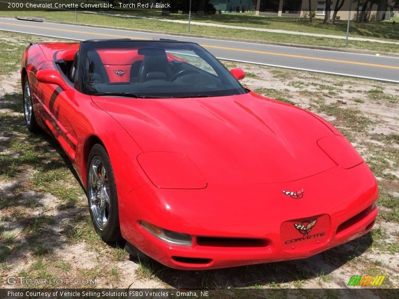 Torch Red / Black 2000 Chevrolet Corvette Convertible