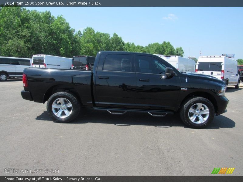 Bright White / Black 2014 Ram 1500 Sport Crew Cab