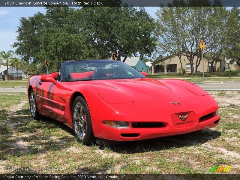 Torch Red / Black 2000 Chevrolet Corvette Convertible