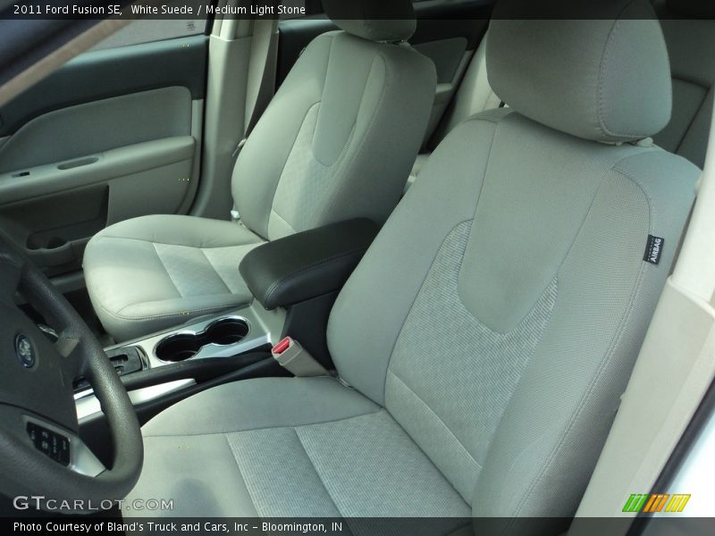 White Suede / Medium Light Stone 2011 Ford Fusion SE