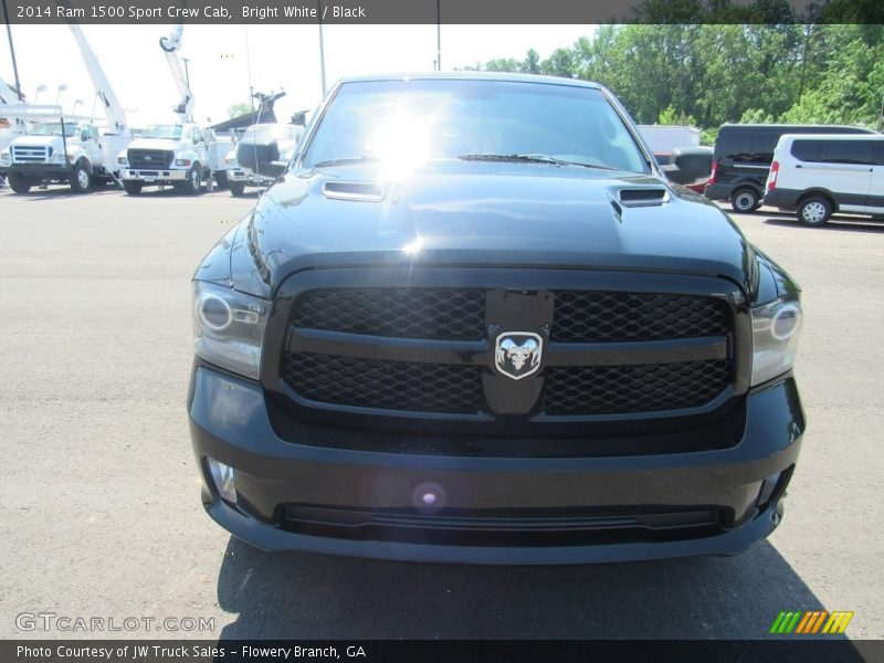 Bright White / Black 2014 Ram 1500 Sport Crew Cab