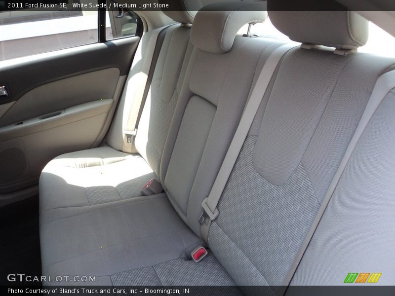 White Suede / Medium Light Stone 2011 Ford Fusion SE