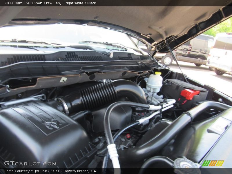 Bright White / Black 2014 Ram 1500 Sport Crew Cab