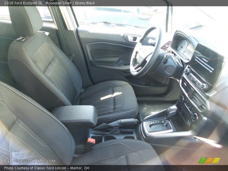 Moondust Silver / Ebony Black 2018 Ford EcoSport SE
