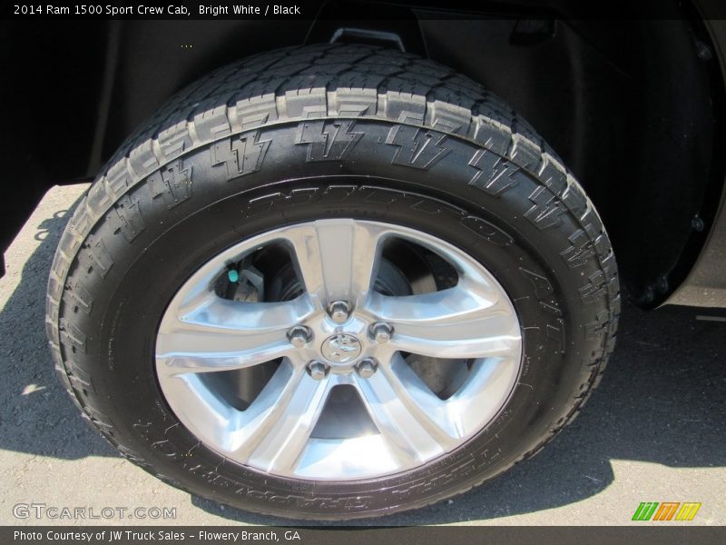 Bright White / Black 2014 Ram 1500 Sport Crew Cab