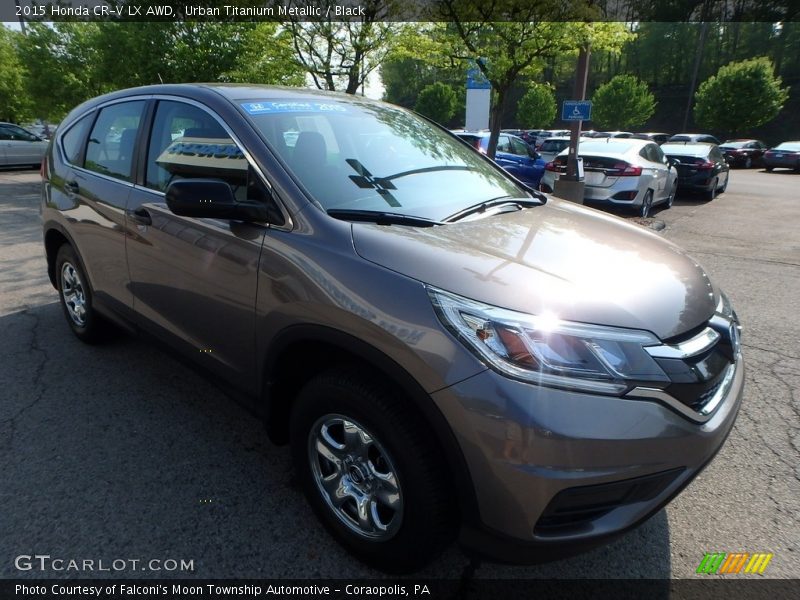 Urban Titanium Metallic / Black 2015 Honda CR-V LX AWD