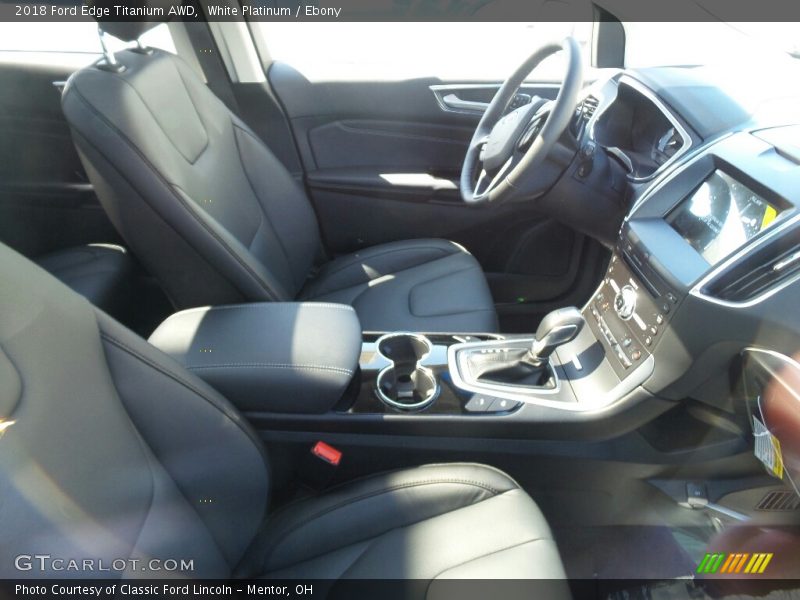 White Platinum / Ebony 2018 Ford Edge Titanium AWD