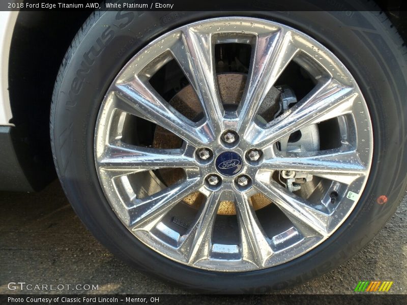 White Platinum / Ebony 2018 Ford Edge Titanium AWD