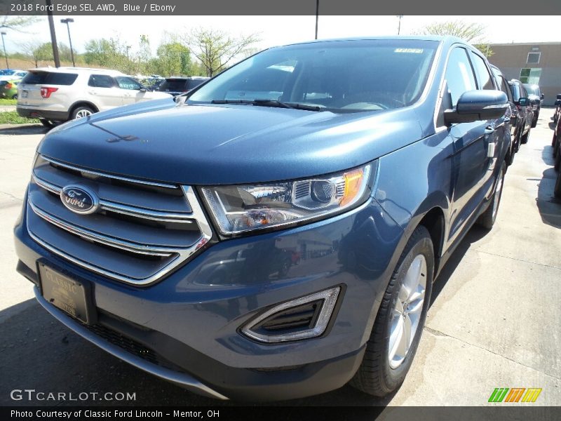 Blue / Ebony 2018 Ford Edge SEL AWD