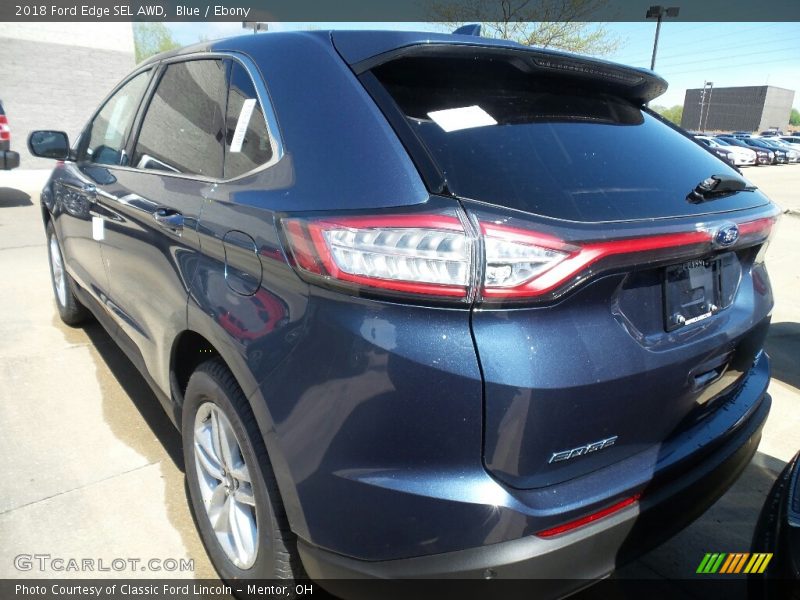 Blue / Ebony 2018 Ford Edge SEL AWD