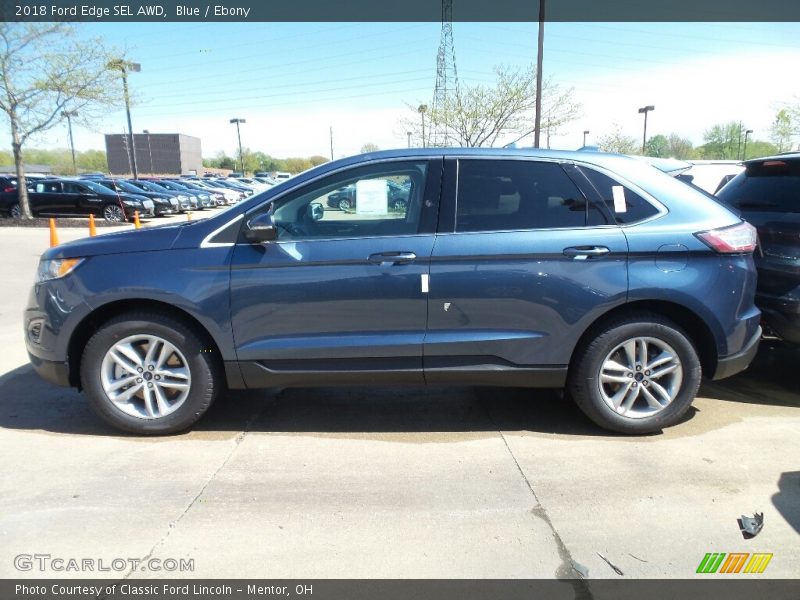 Blue / Ebony 2018 Ford Edge SEL AWD