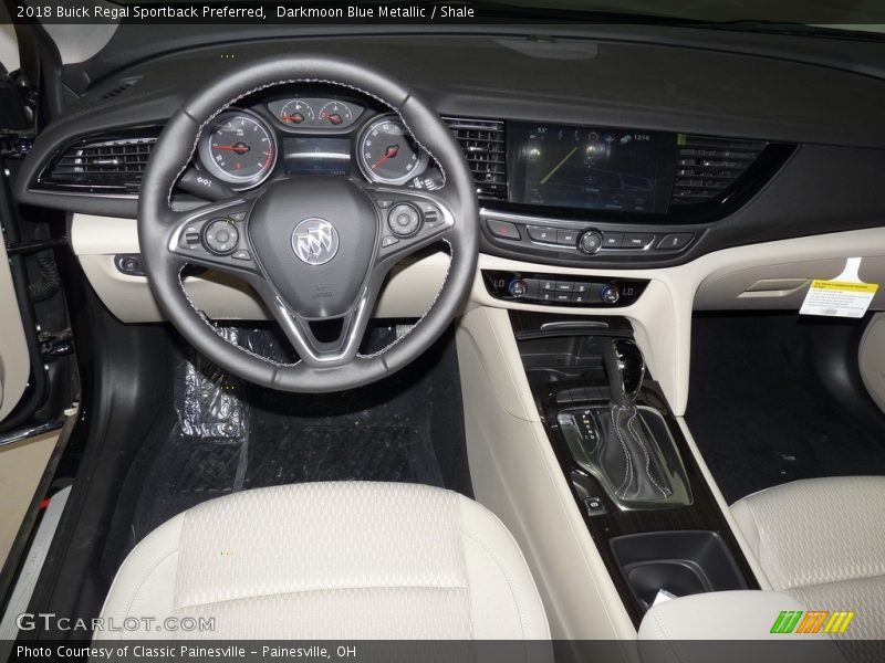 Darkmoon Blue Metallic / Shale 2018 Buick Regal Sportback Preferred