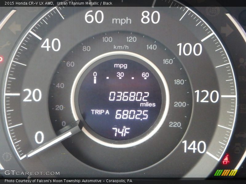 Urban Titanium Metallic / Black 2015 Honda CR-V LX AWD