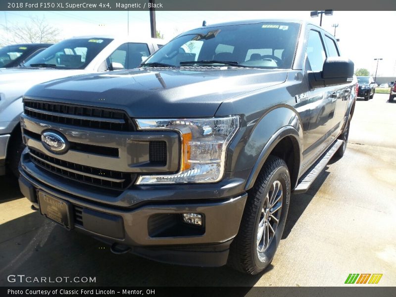 Magnetic / Black 2018 Ford F150 XL SuperCrew 4x4