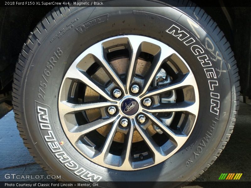Magnetic / Black 2018 Ford F150 XL SuperCrew 4x4