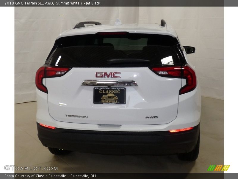 Summit White / ­Jet Black 2018 GMC Terrain SLE AWD