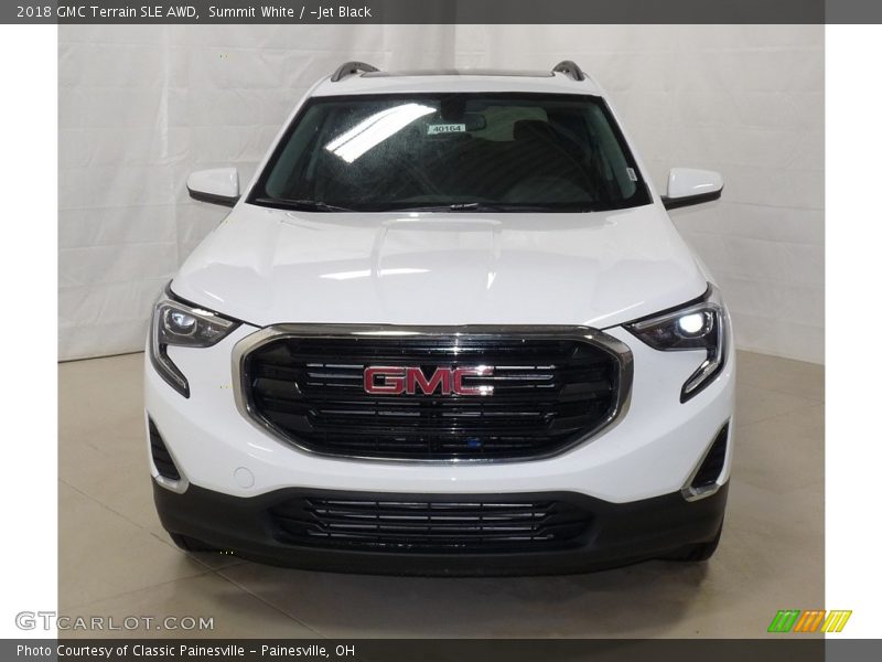 Summit White / ­Jet Black 2018 GMC Terrain SLE AWD