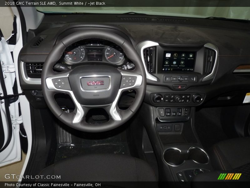 Summit White / ­Jet Black 2018 GMC Terrain SLE AWD